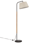 Metal & Wood Floor Lamp