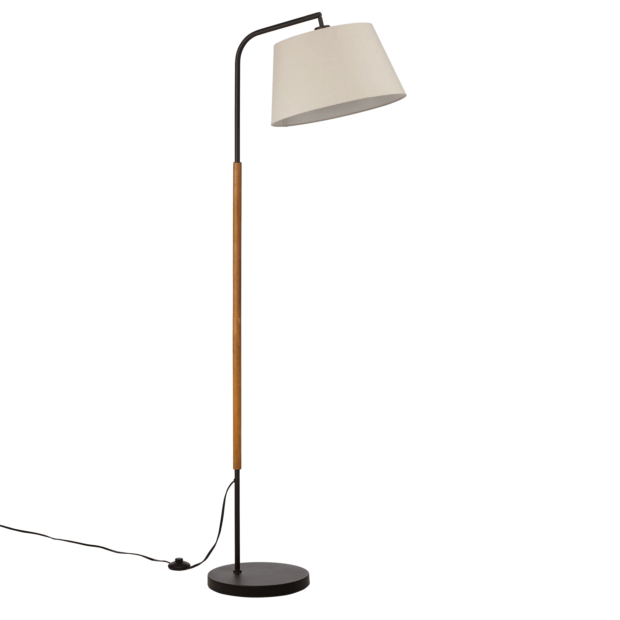 Metal & Wood Floor Lamp