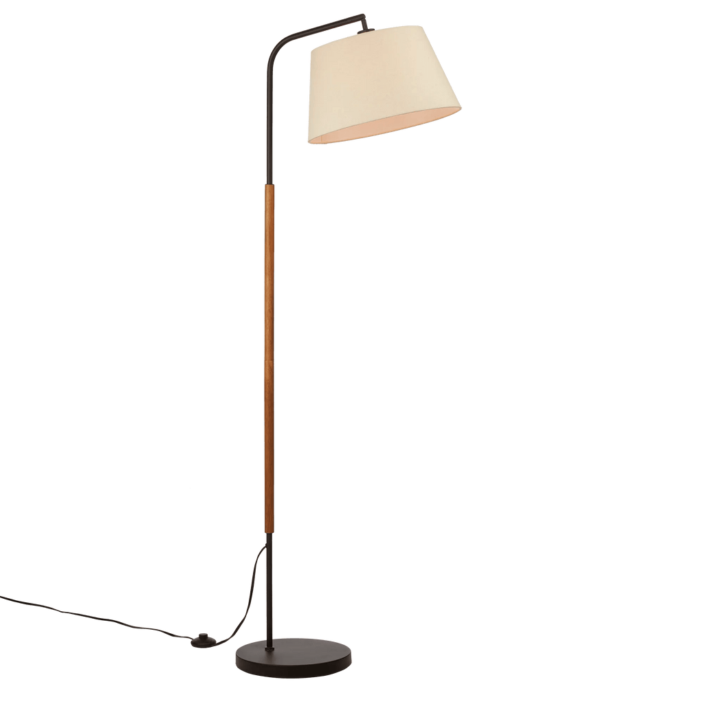Metal & Wood Floor Lamp