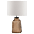 Glass Ribbed Table Lamp