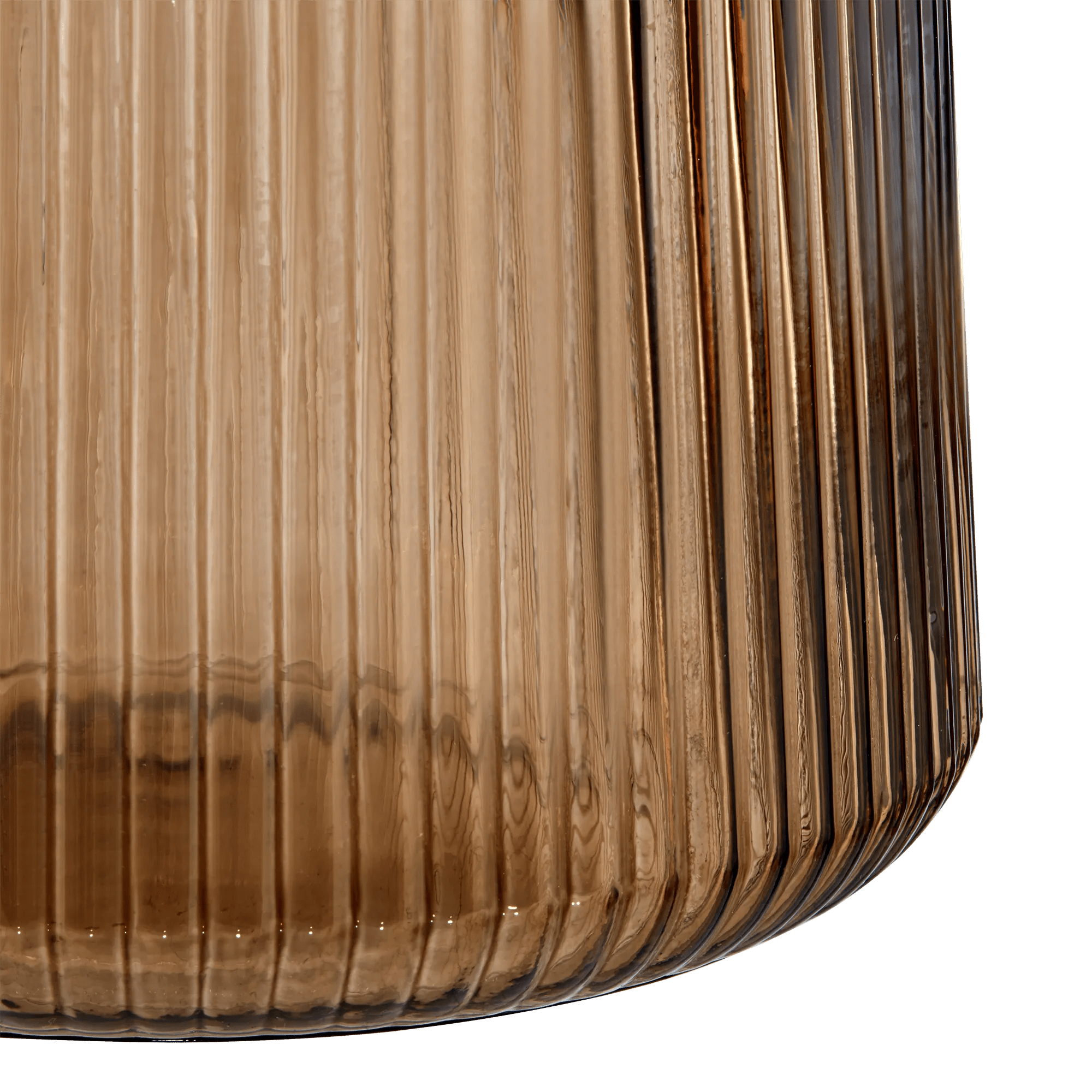 Glass Ribbed Table Lamp