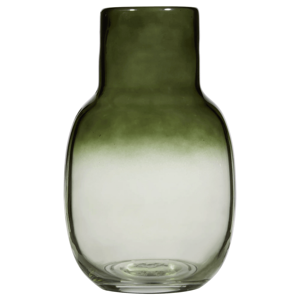 Green Glass Vase