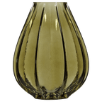 Ribbed Green Vase