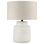 Ceramic Ribbed Table Lamp