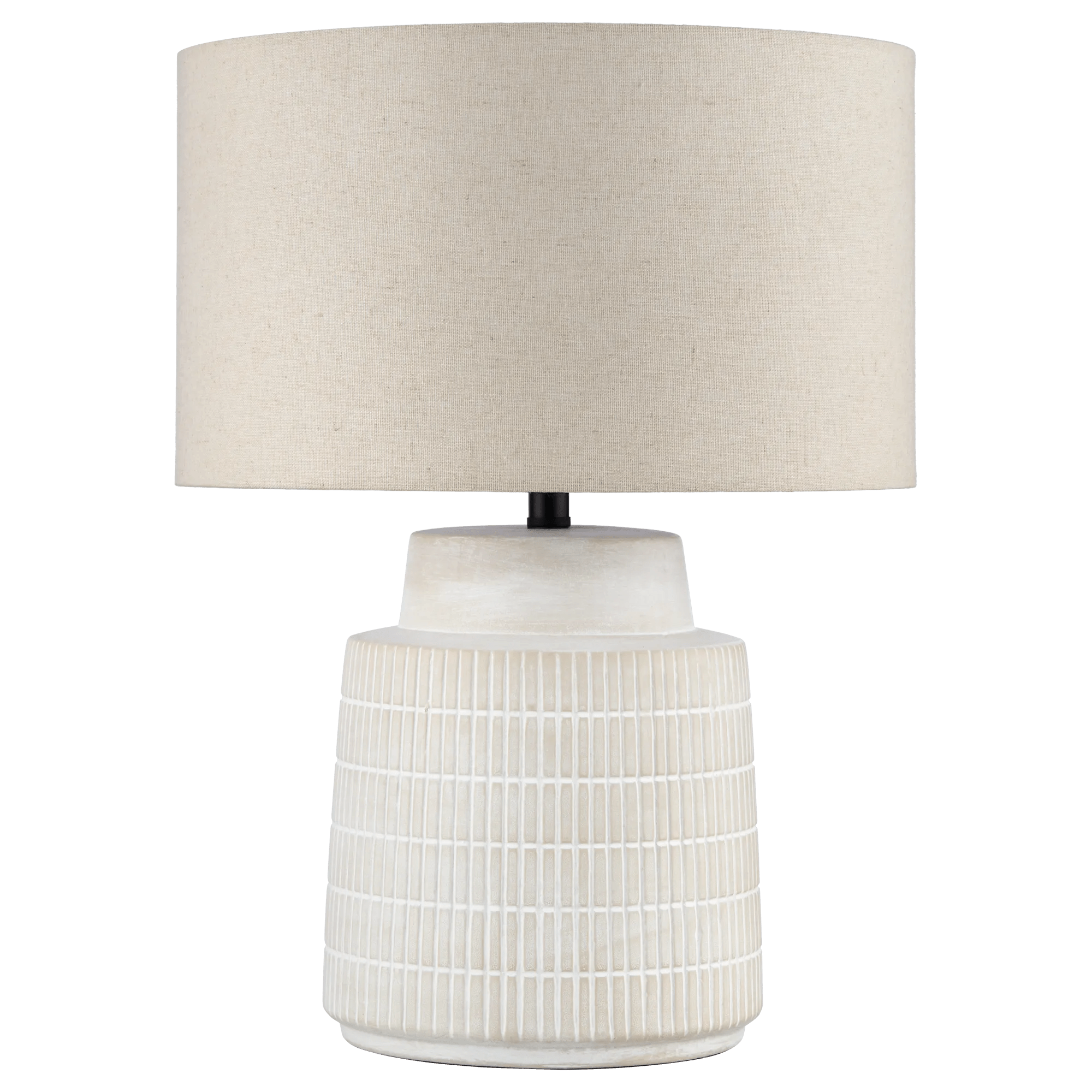Ceramic Ribbed Table Lamp