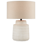 Ceramic Ribbed Table Lamp