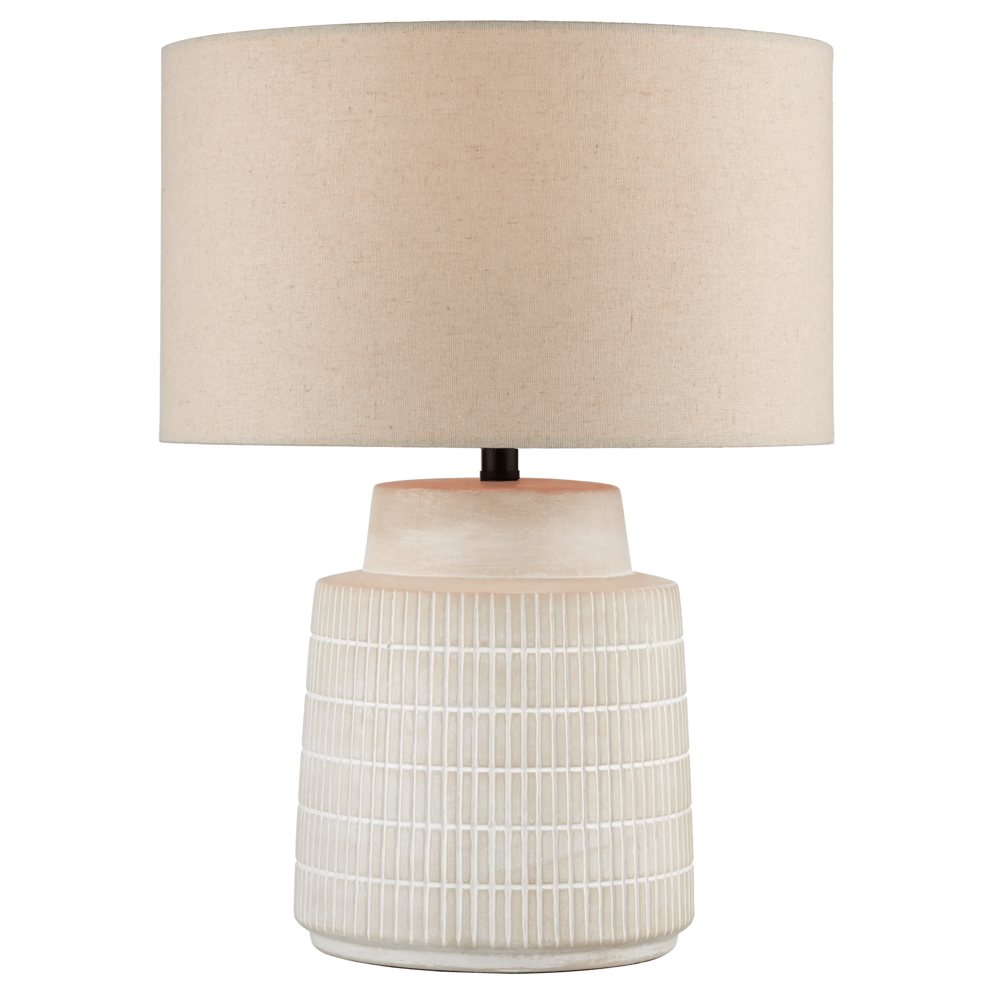 Ceramic Ribbed Table Lamp