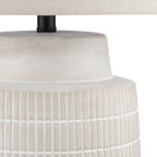 Ceramic Ribbed Table Lamp