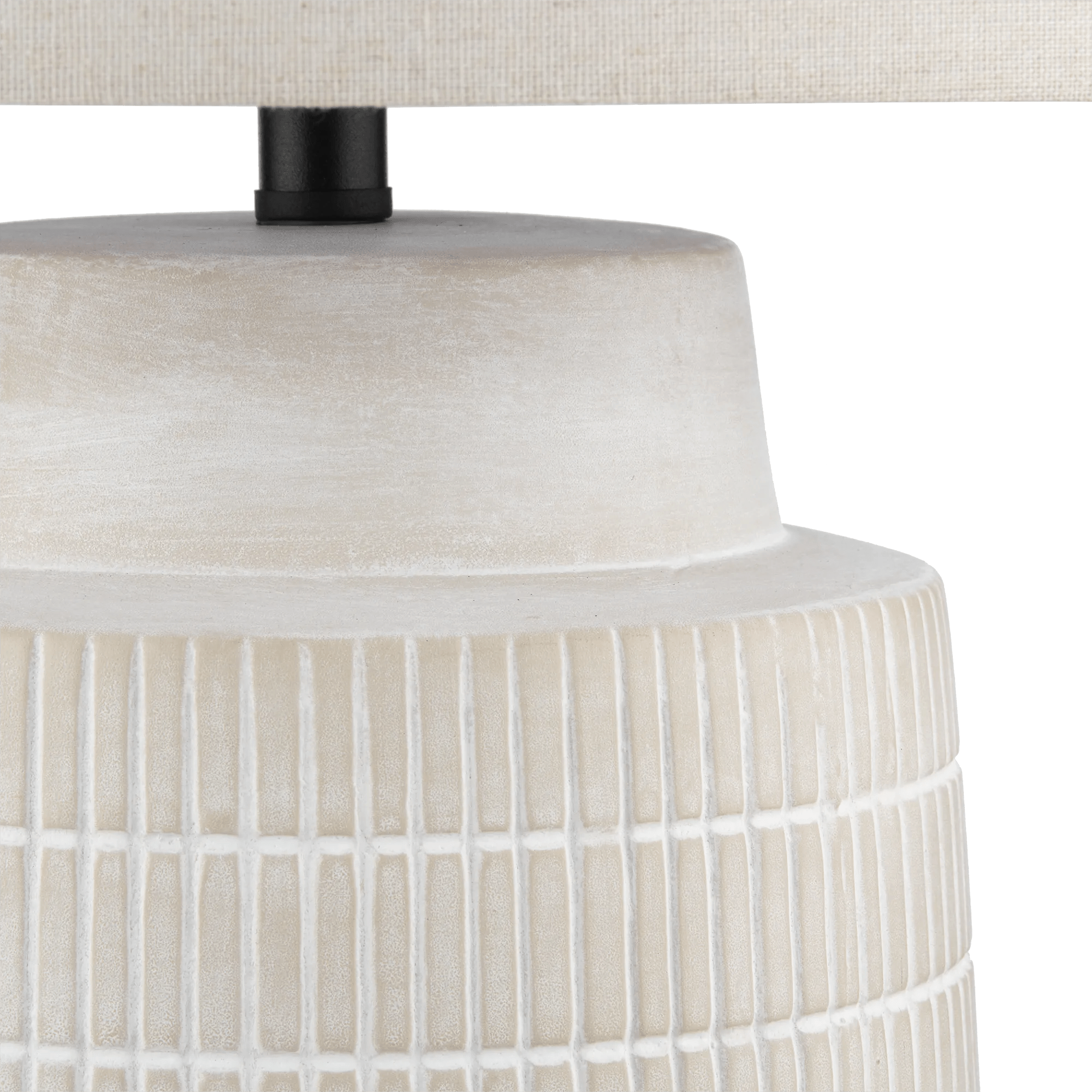 Ceramic Ribbed Table Lamp