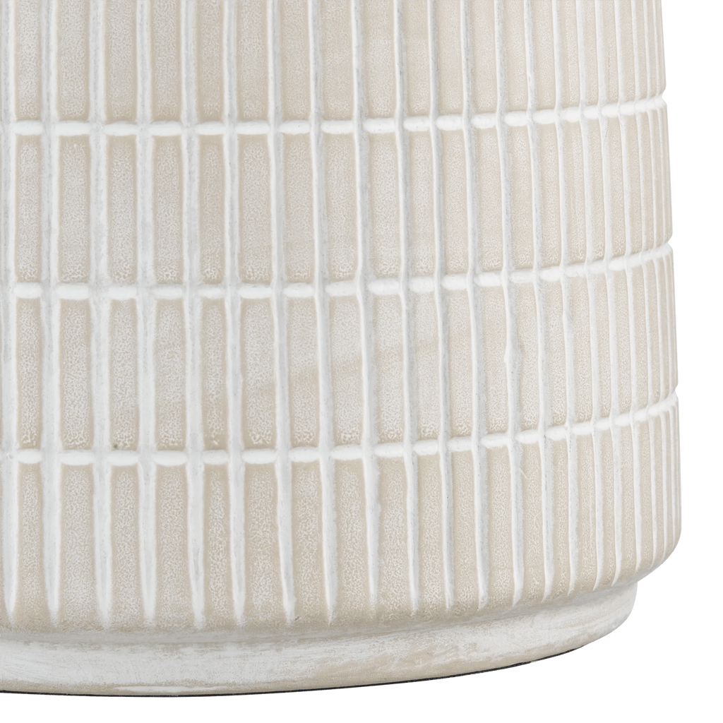 Ceramic Ribbed Table Lamp