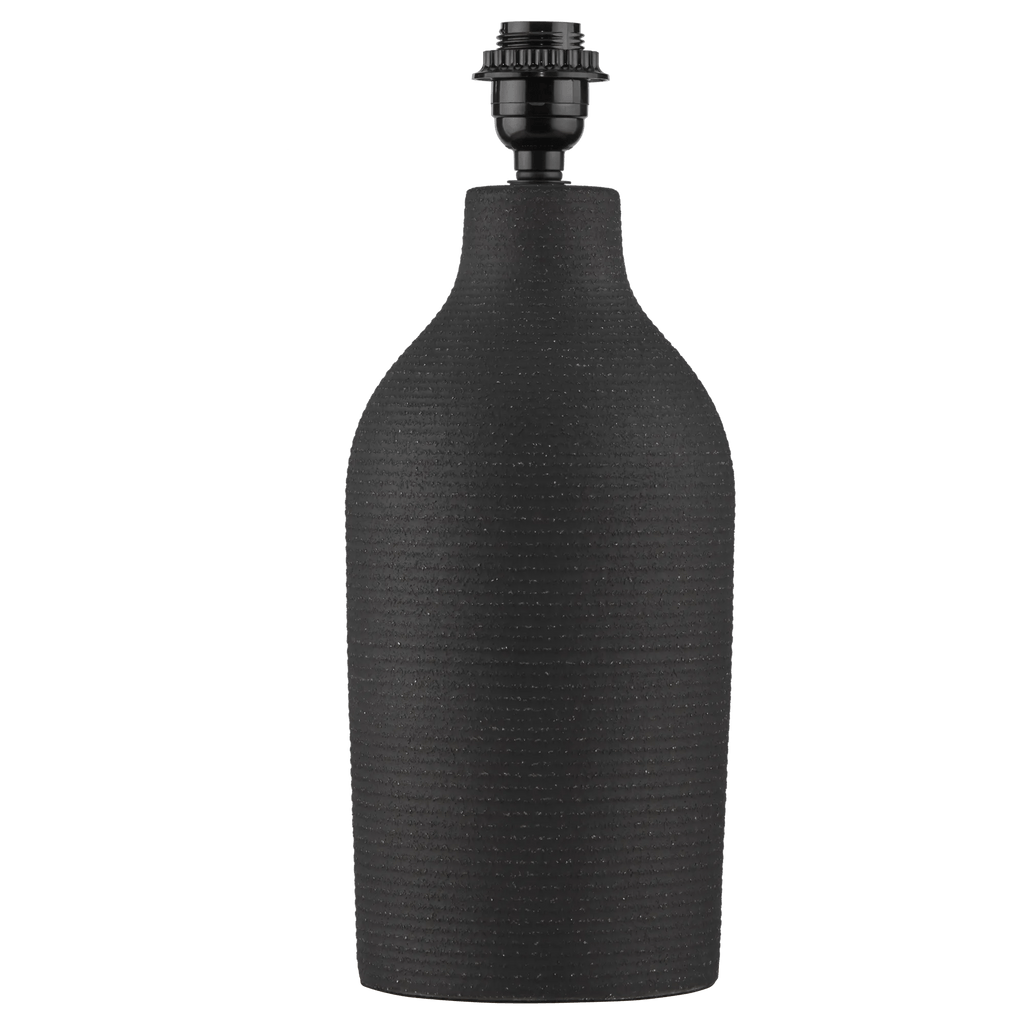 Black Ceramic Lamp Base
