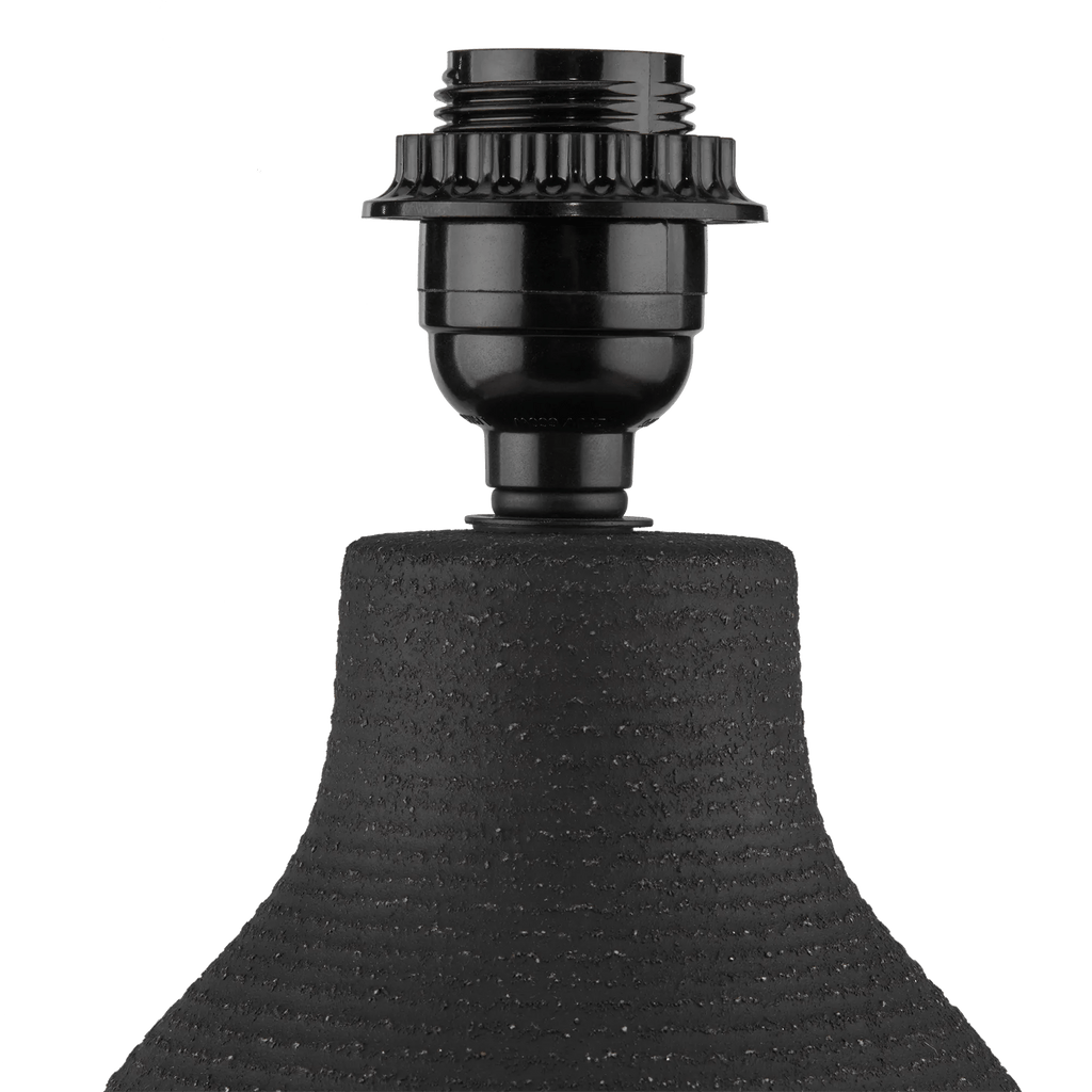 Black Ceramic Lamp Base