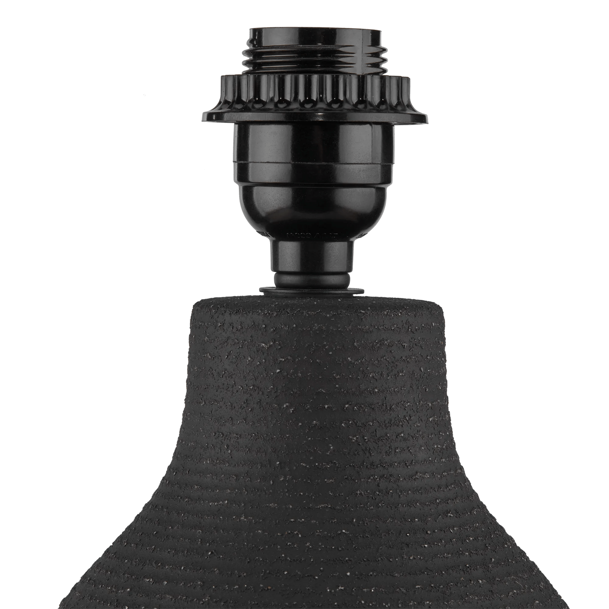 Black Ceramic Lamp Base