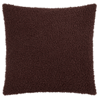 Brown Doodle Boucle Decorative Throw Pillow