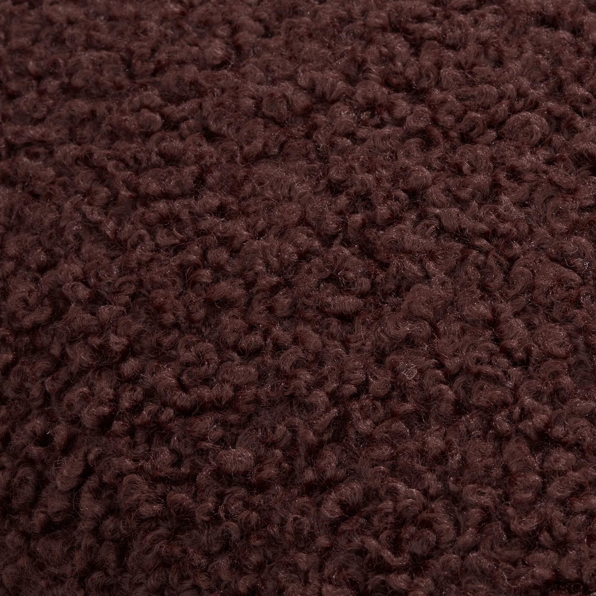 Brown Doodle Boucle Decorative Throw Pillow