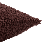 Brown Doodle Boucle Decorative Throw Pillow