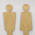 Man & Woman Silhouette Gold Wall Art