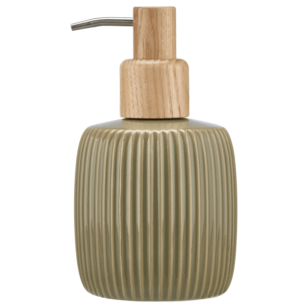 Ribbed Ceramic Soap Pump Dispenser