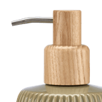Ribbed Ceramic Soap Pump Dispenser