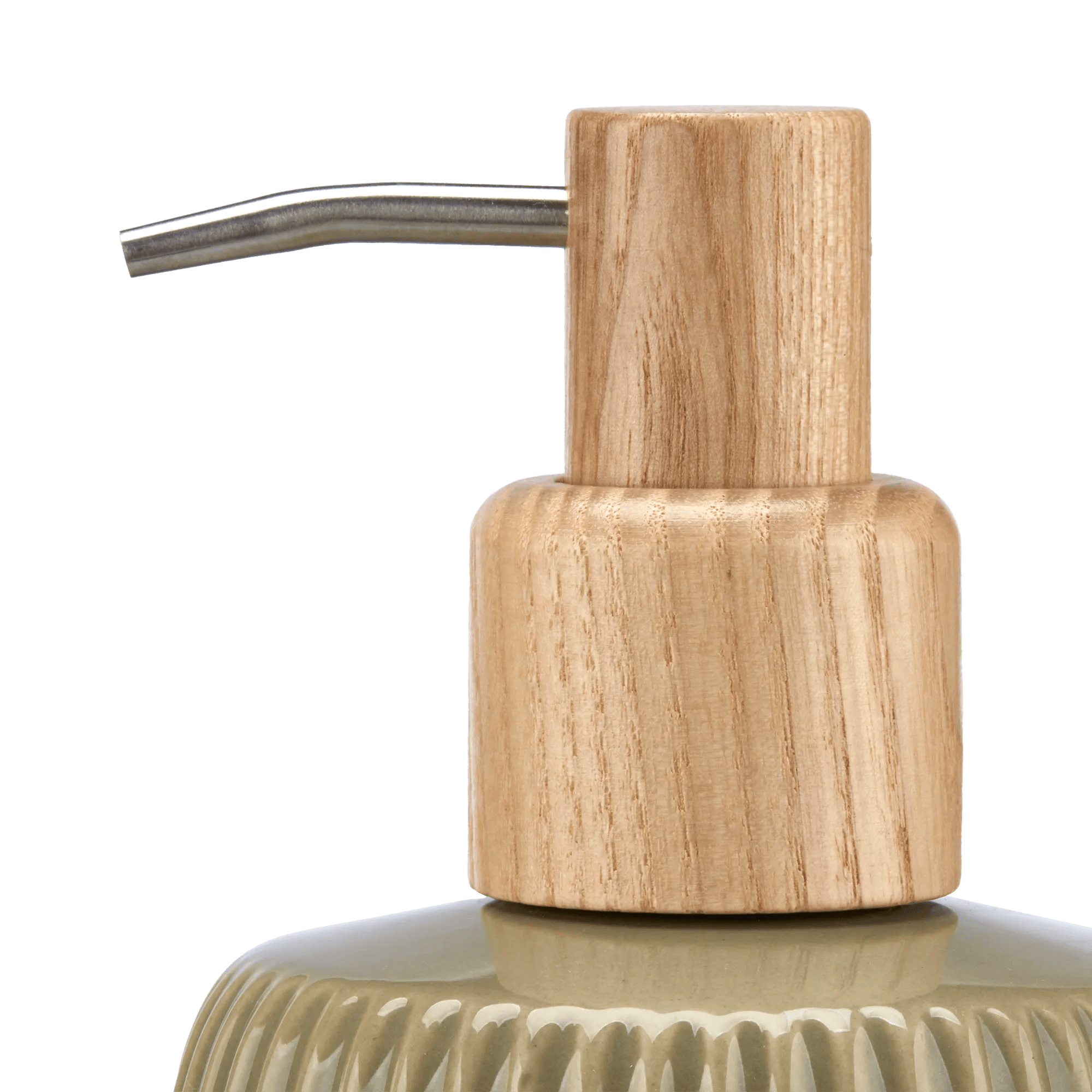 Ribbed Ceramic Soap Pump Dispenser