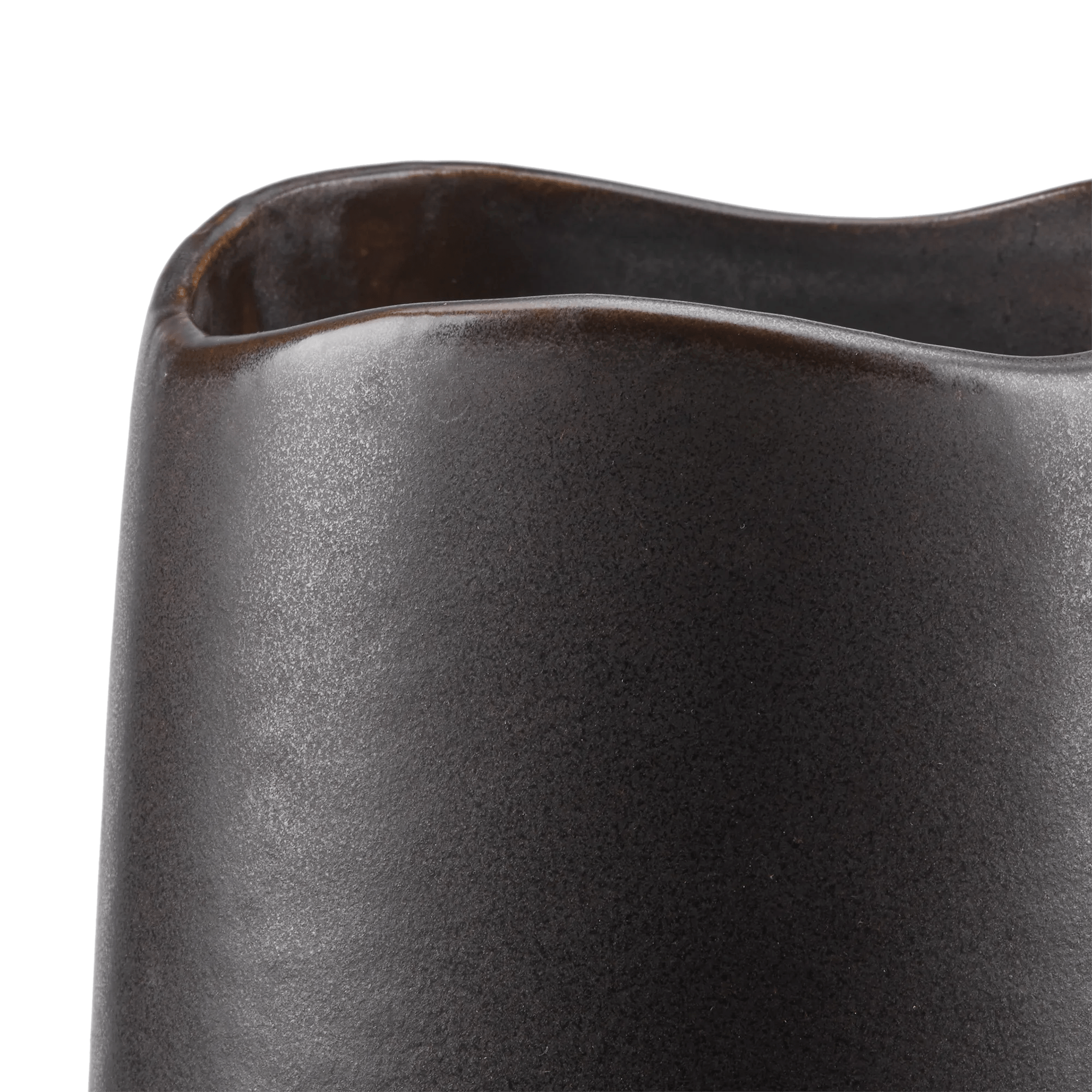 Uneven Black Vase