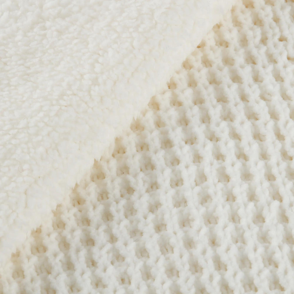 Nano Waffle Lined Throw