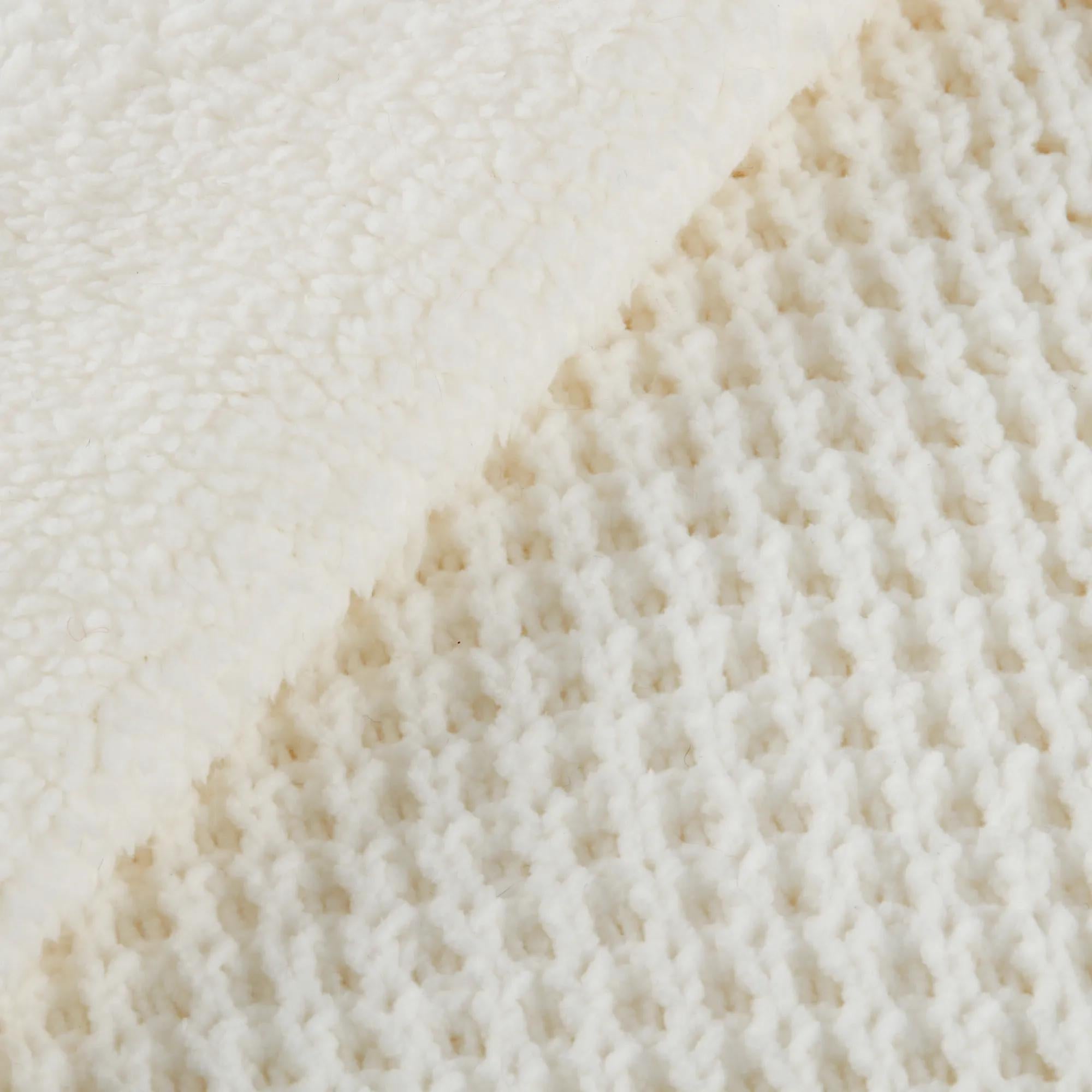 Nano Waffle Lined Throw