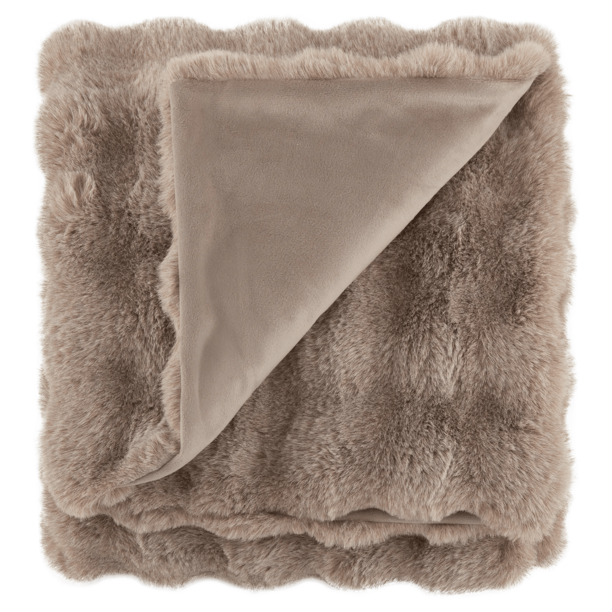 Bubble Faux Fur Throw