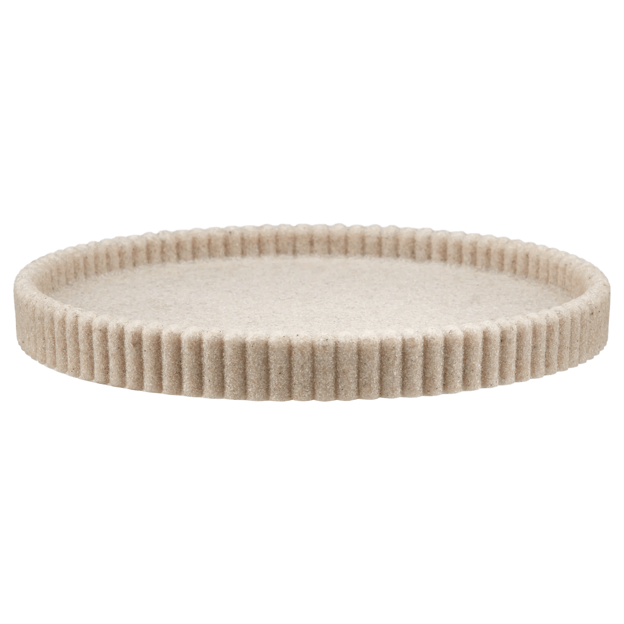 Sand Ribbed Tray