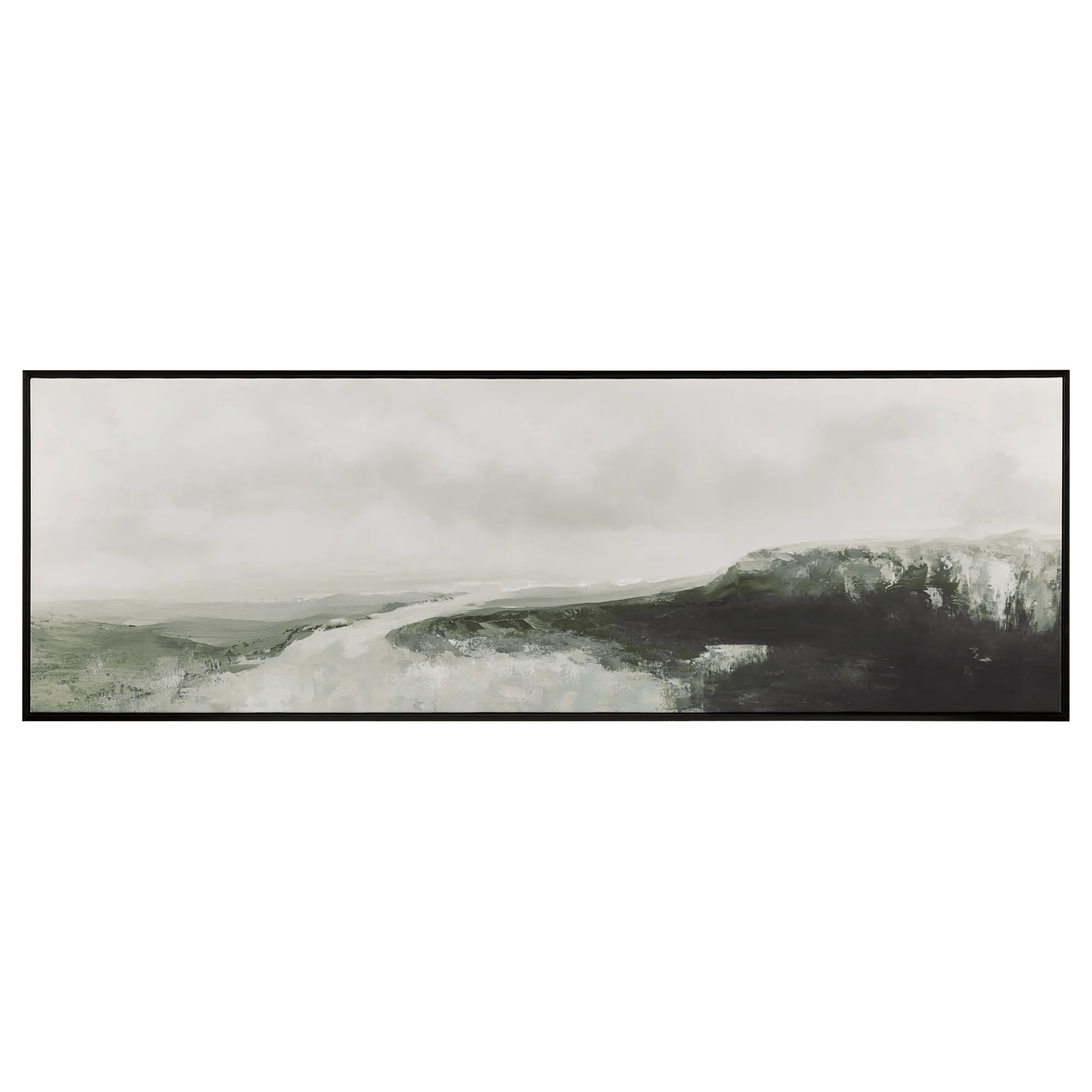 River Landscape Framed Art