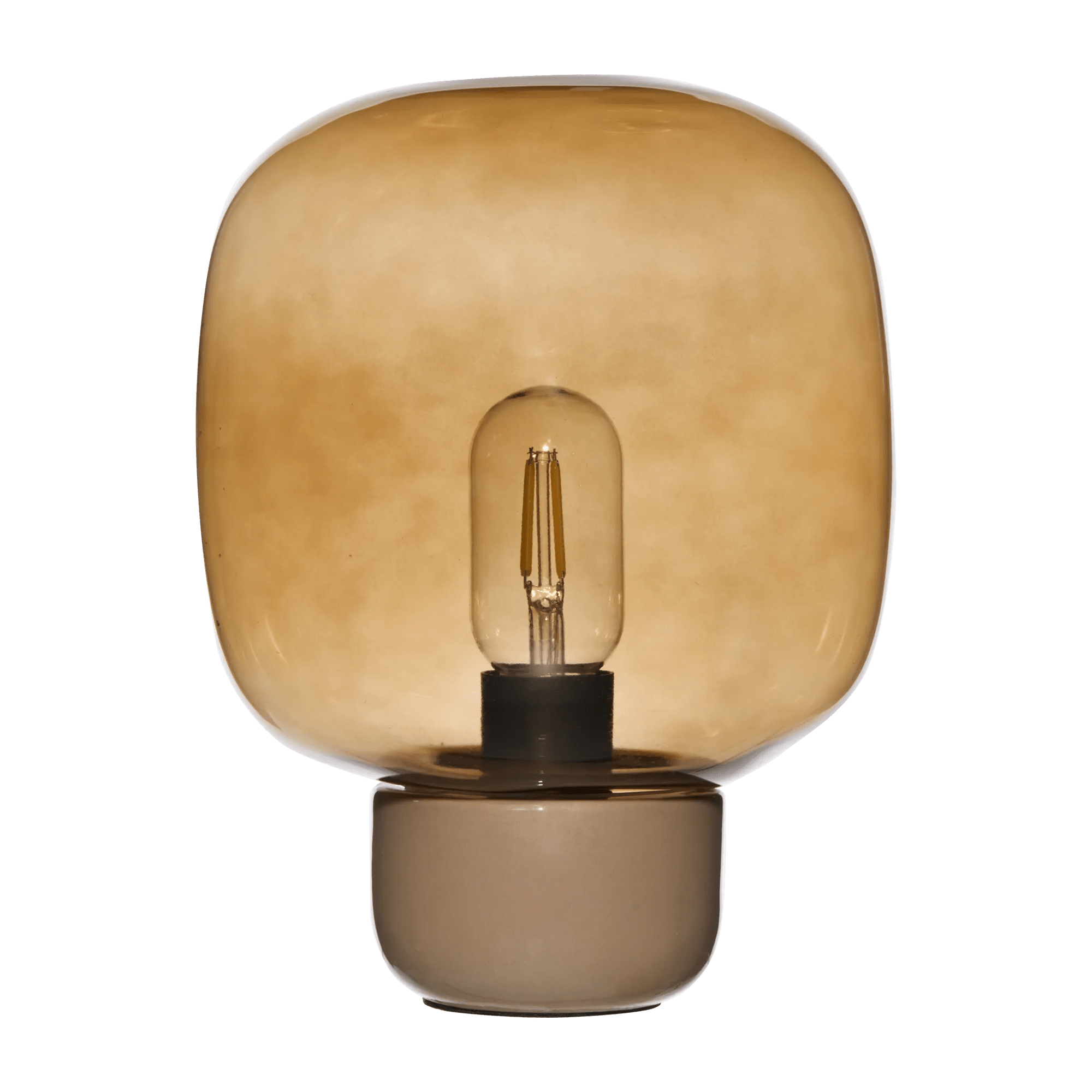 Glass and Ceramic Table Lamp