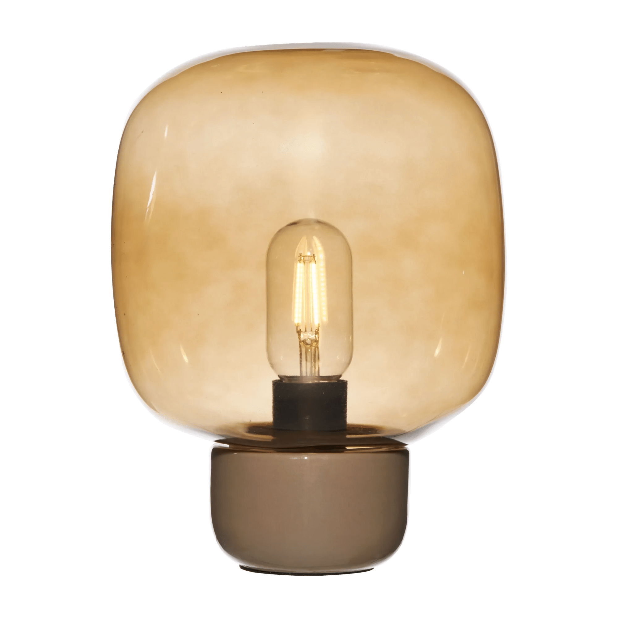 Glass and Ceramic Table Lamp