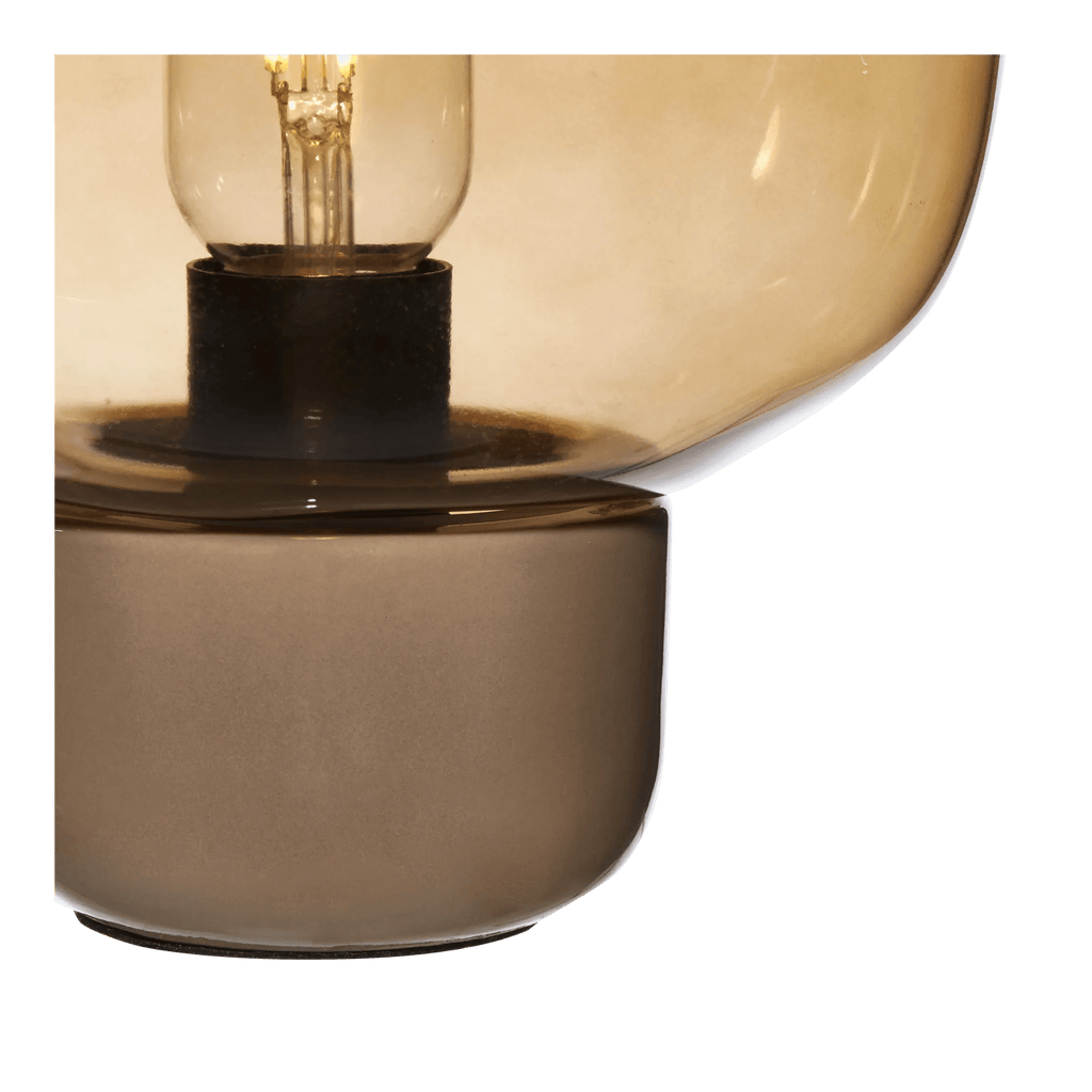 Glass and Ceramic Table Lamp