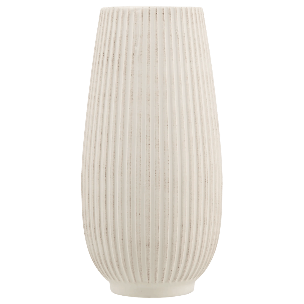 Ribbed Ceramic Table Vase