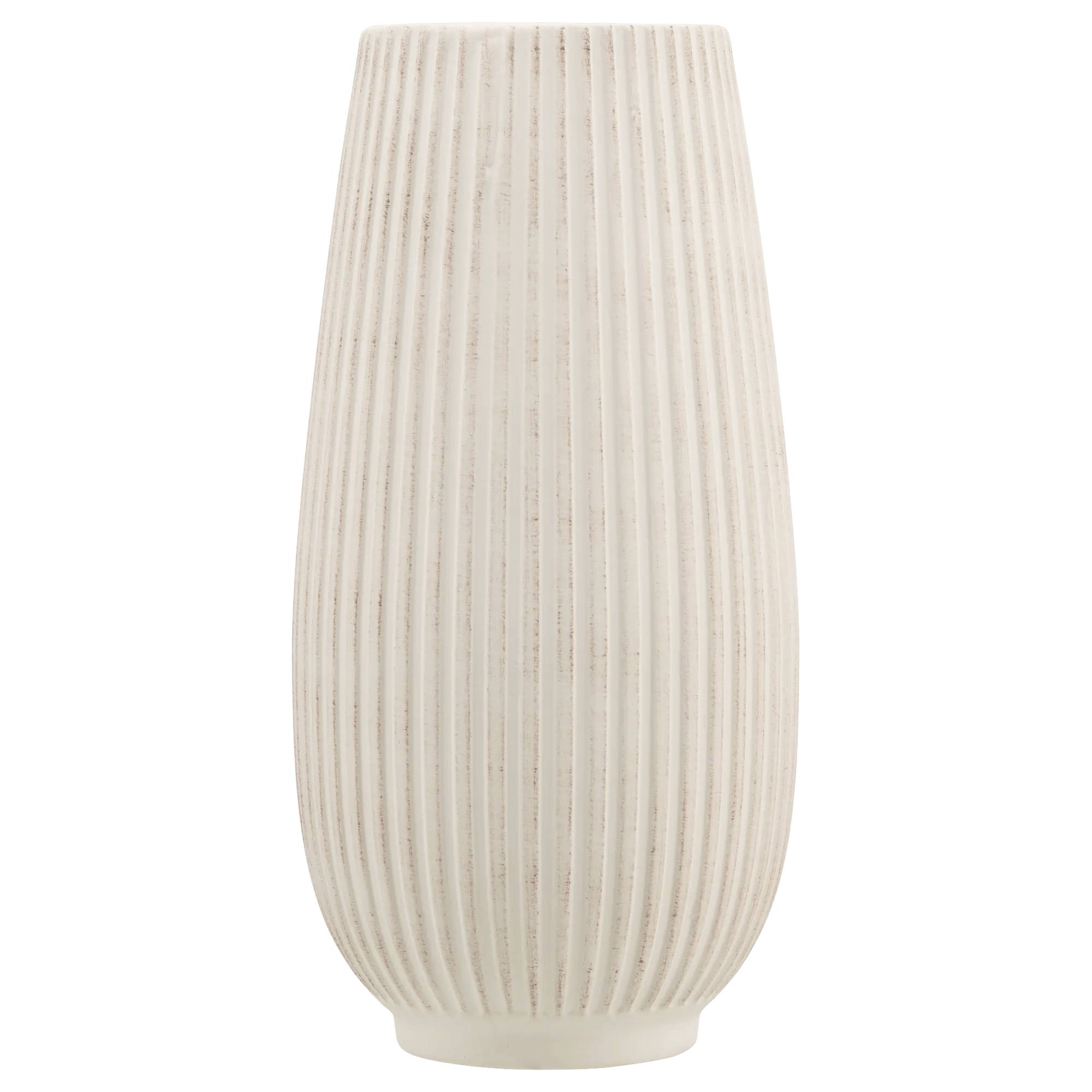 Ribbed Ceramic Table Vase