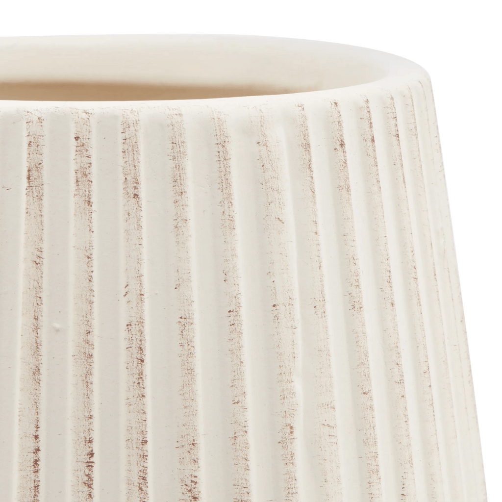 Ribbed Ceramic Table Vase
