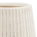 Ribbed Ceramic Table Vase