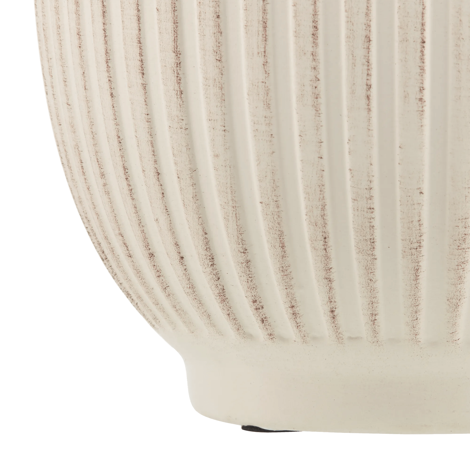 Ribbed Ceramic Table Vase