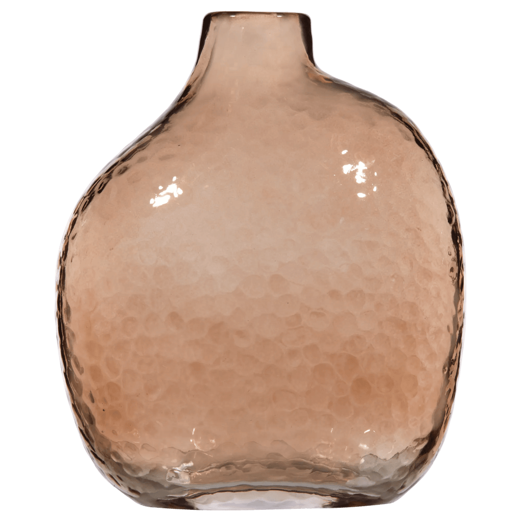 Uneven Pink Glass Vase