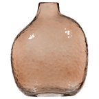 Uneven Pink Glass Vase