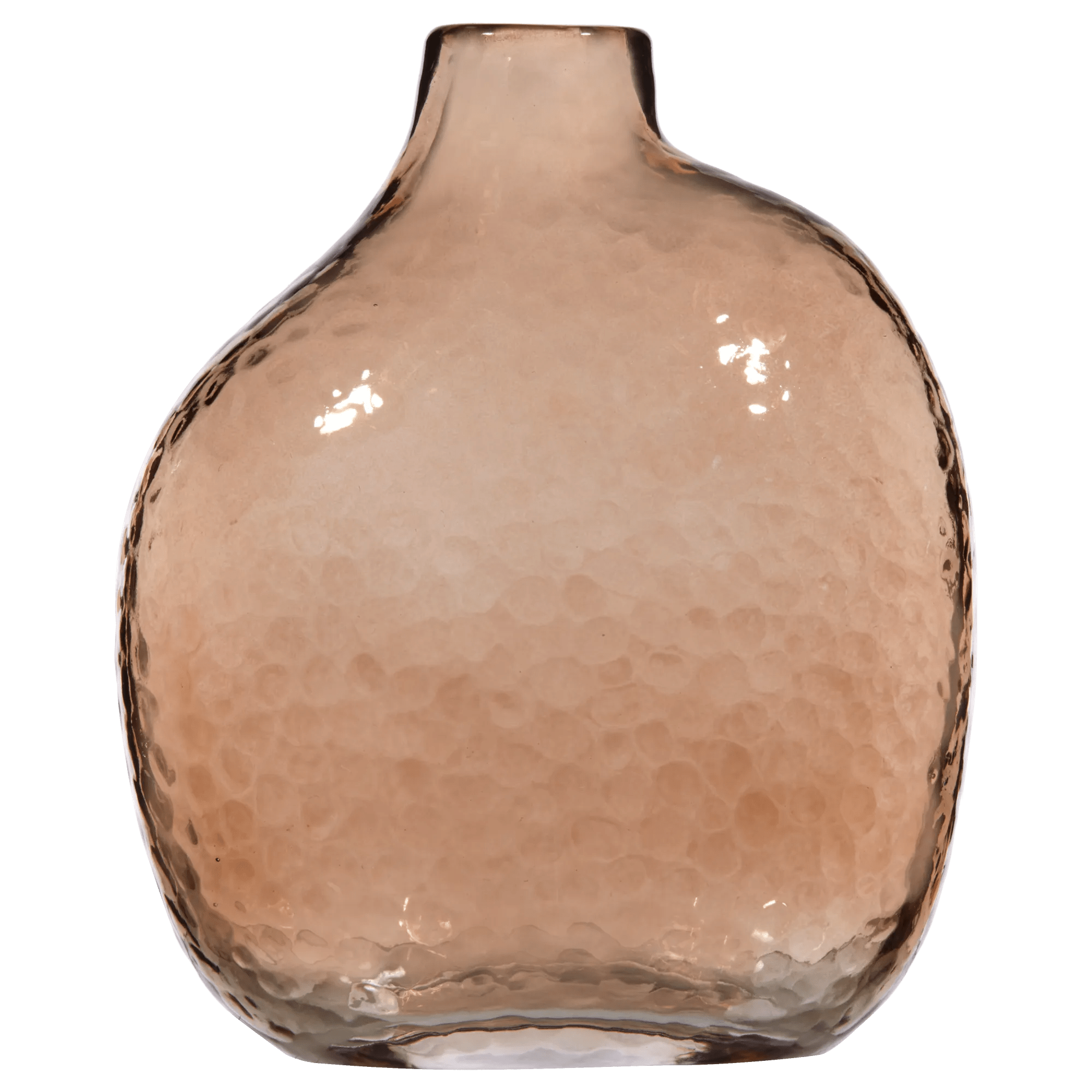 Uneven Pink Glass Vase