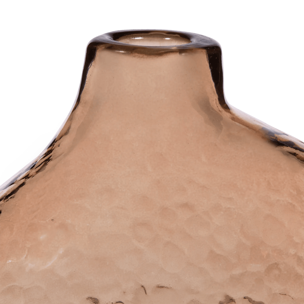 Uneven Pink Glass Vase