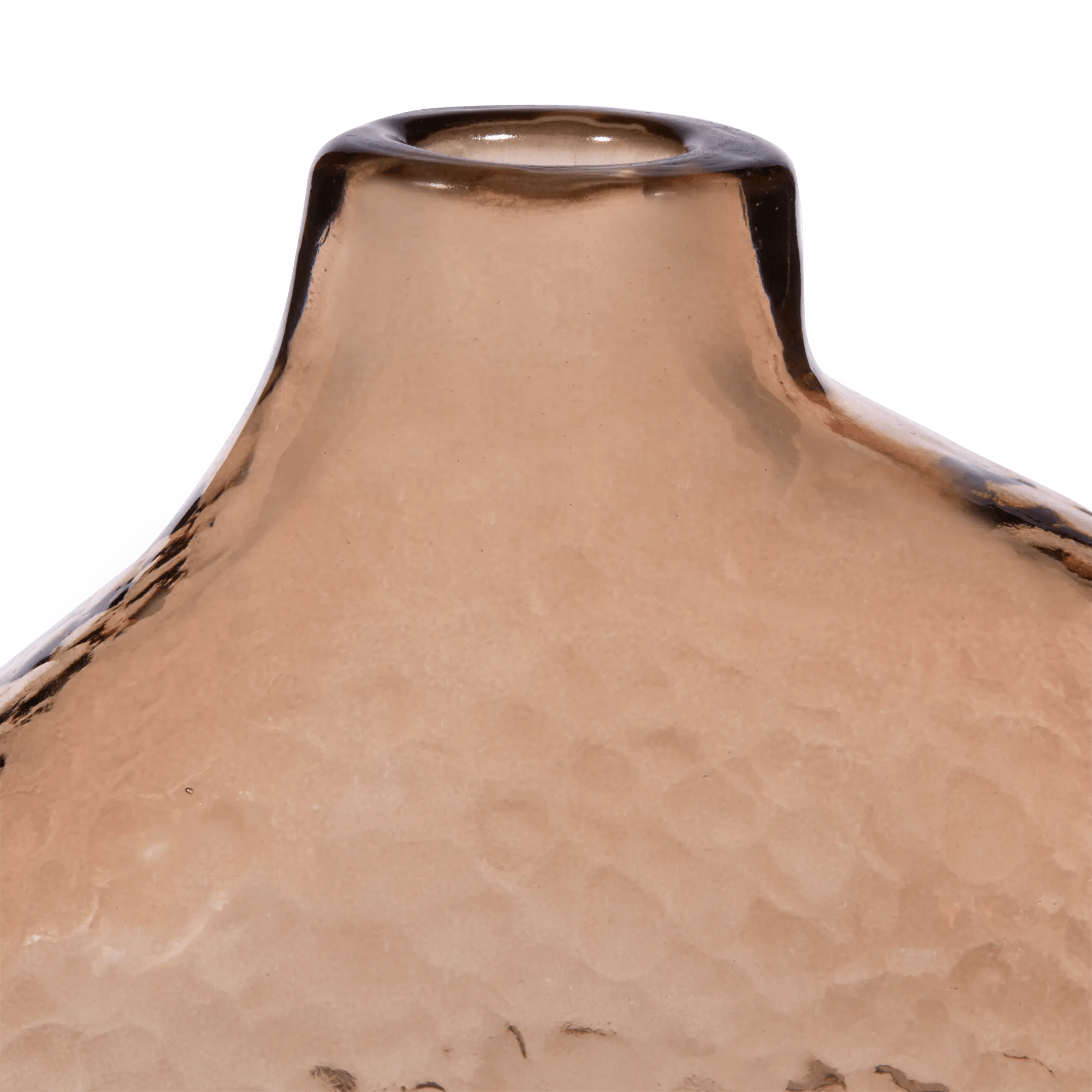 Uneven Pink Glass Vase