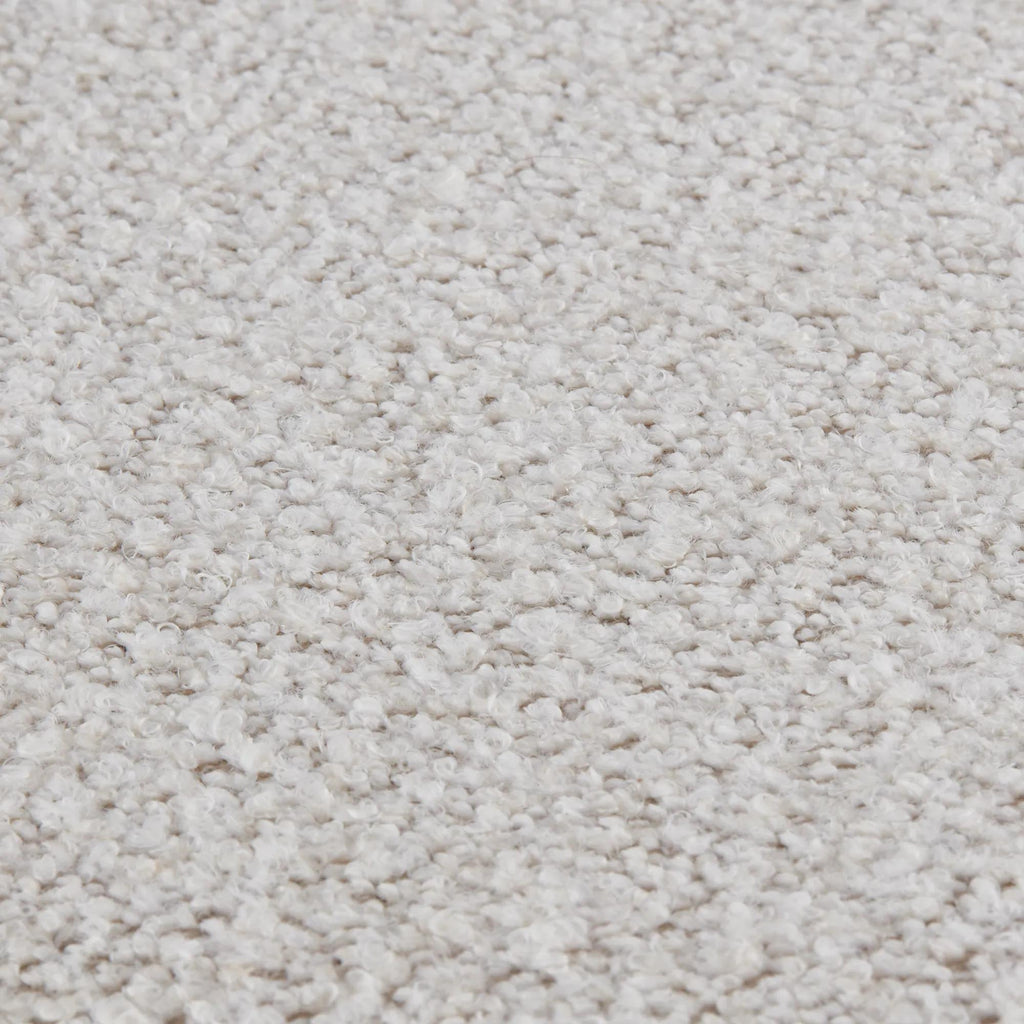 Fabric and Wood Ottoman with Storage