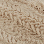 Beige Ellyn Faux Fur Throw