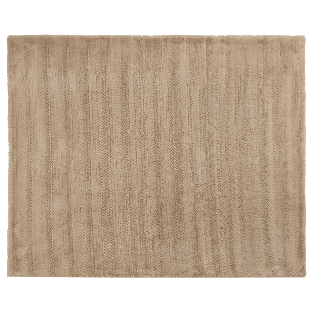 Beige Ellyn Faux Fur Throw