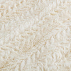 Off White Ellyn Faux Fur Throw