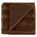 Brown Ellyn Faux Fur Throw