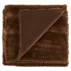 Brown Ellyn Faux Fur Throw