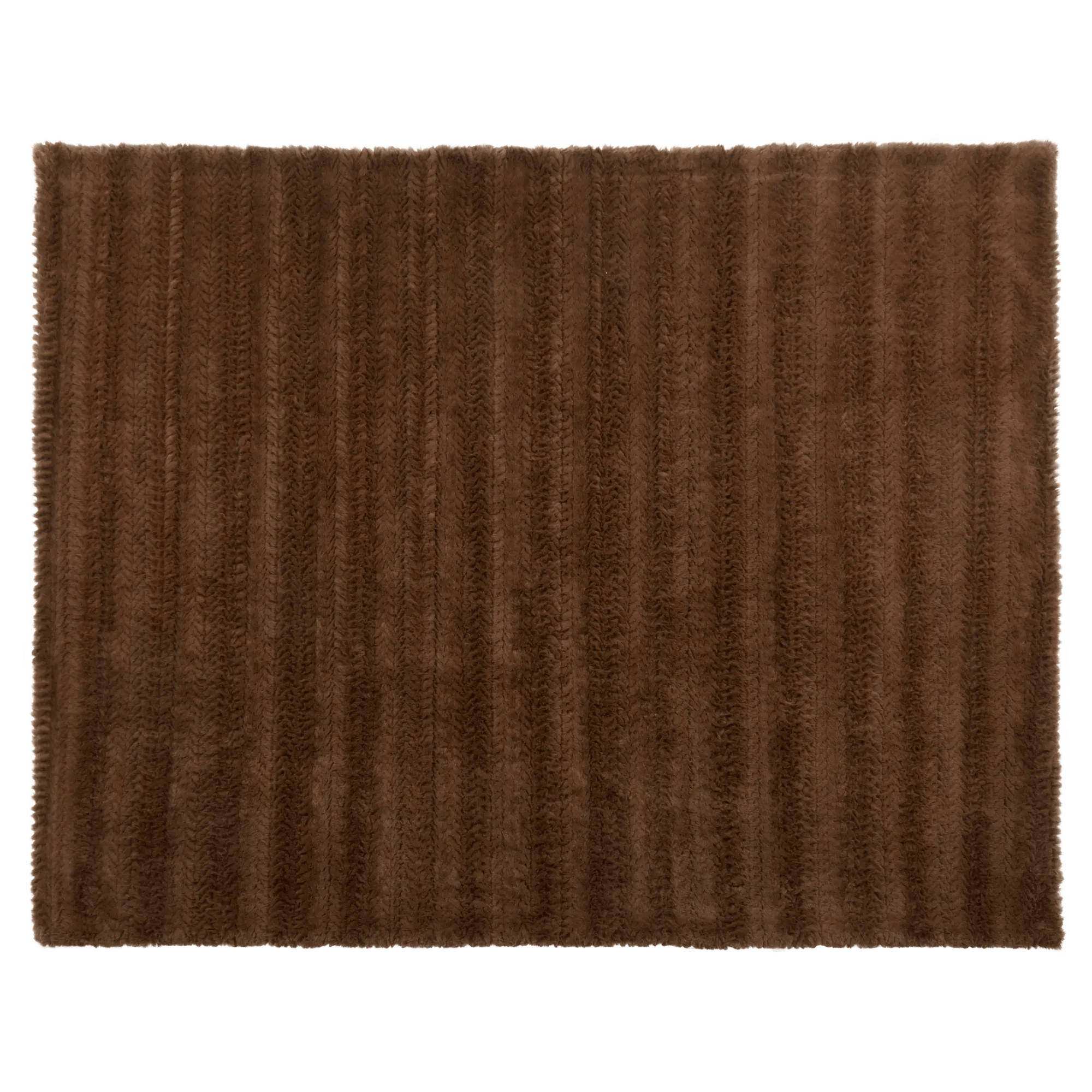 Brown Ellyn Faux Fur Throw